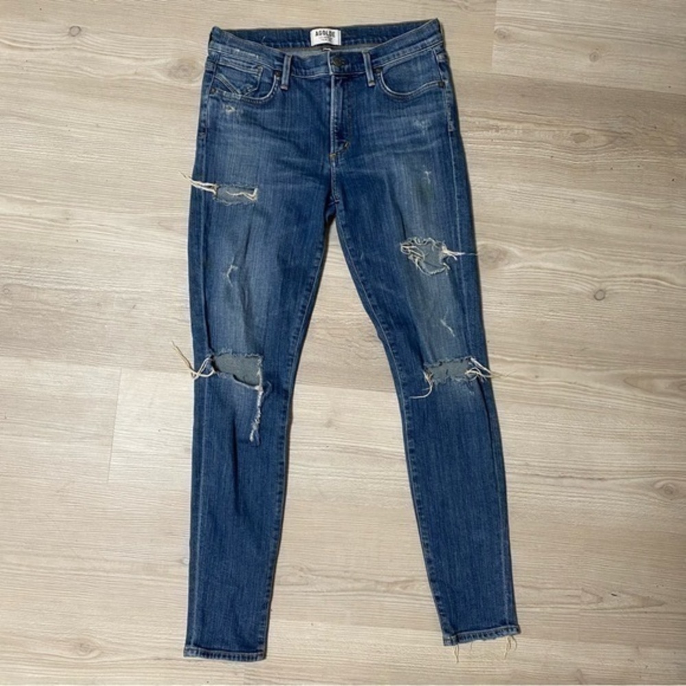 Agolde distressed skinny jeans